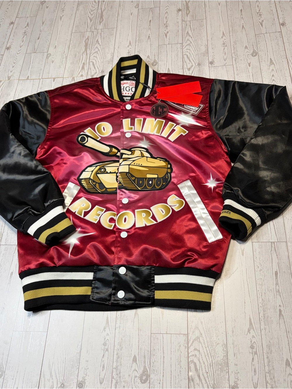 SIZE X-SMALL HEADGEAR CLASSICS NO LIMIT RECORDS MASTER P BOMBER JACKET